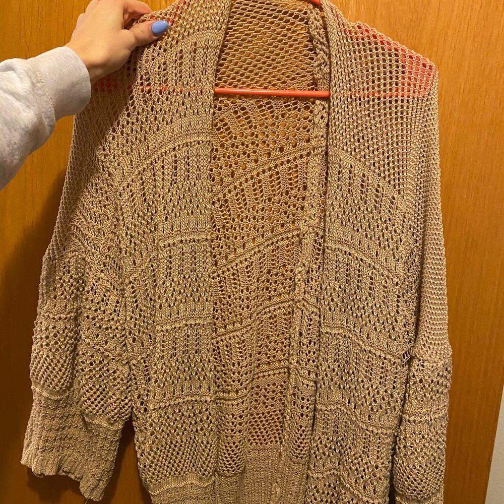 Cozy Tan Knit Sweater
